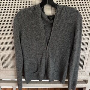 Charter Club Women's Gray Zip-Up Sweater XS